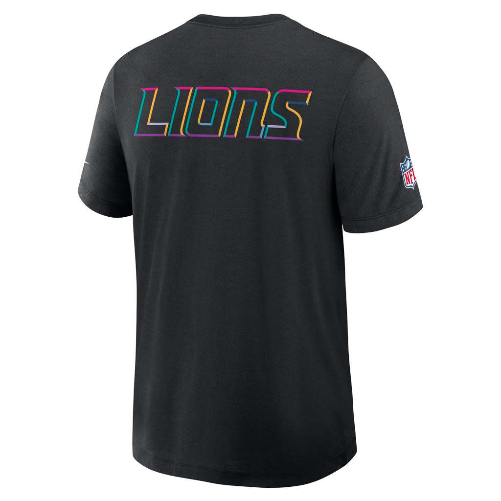 NFL Detroit Lions Nike 2025 Crucial Catch Tri-Blend T-Shirt - Black