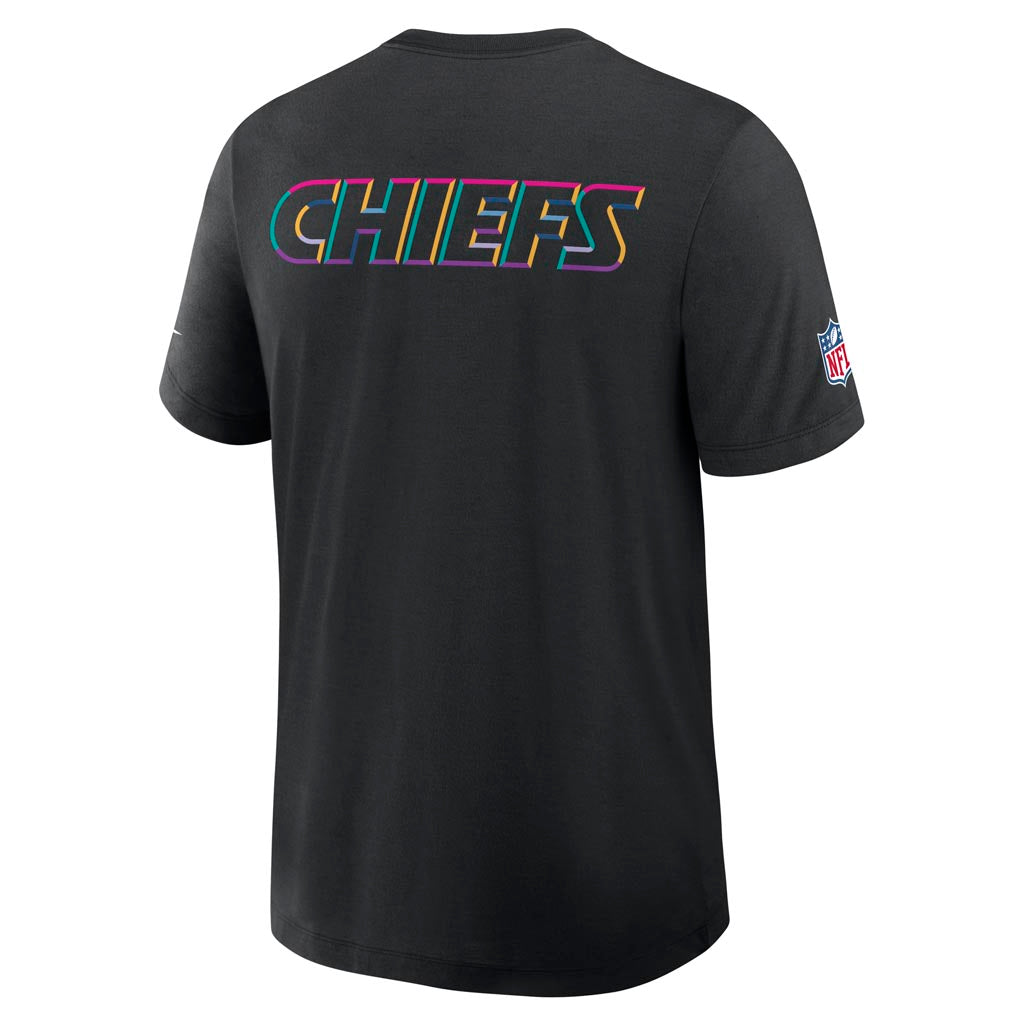 NFL Kansas City Chiefs Nike 2025 Crucial Catch Tri-Blend T-Shirt - Black