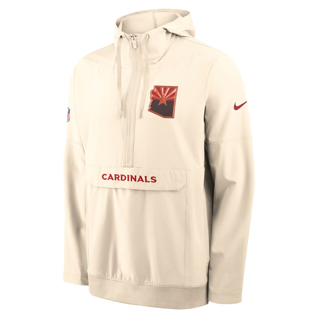 NFL Arizona Cardinals Nike Rivalries Anorak Half-Zip Jacket - Tan