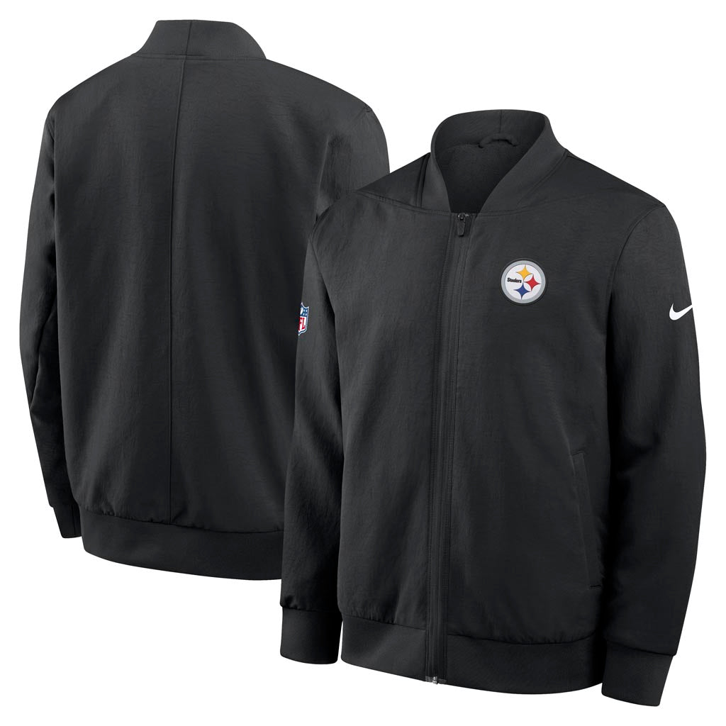 NFL Pittsburgh Steelers Nike 2025 Sideline Bomber Jacket - Black
