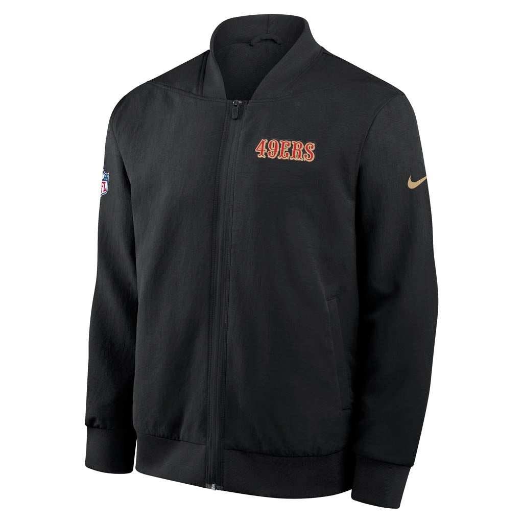 NFL San Francisco 49ers Nike Rivalries Bomber Jacket - Black