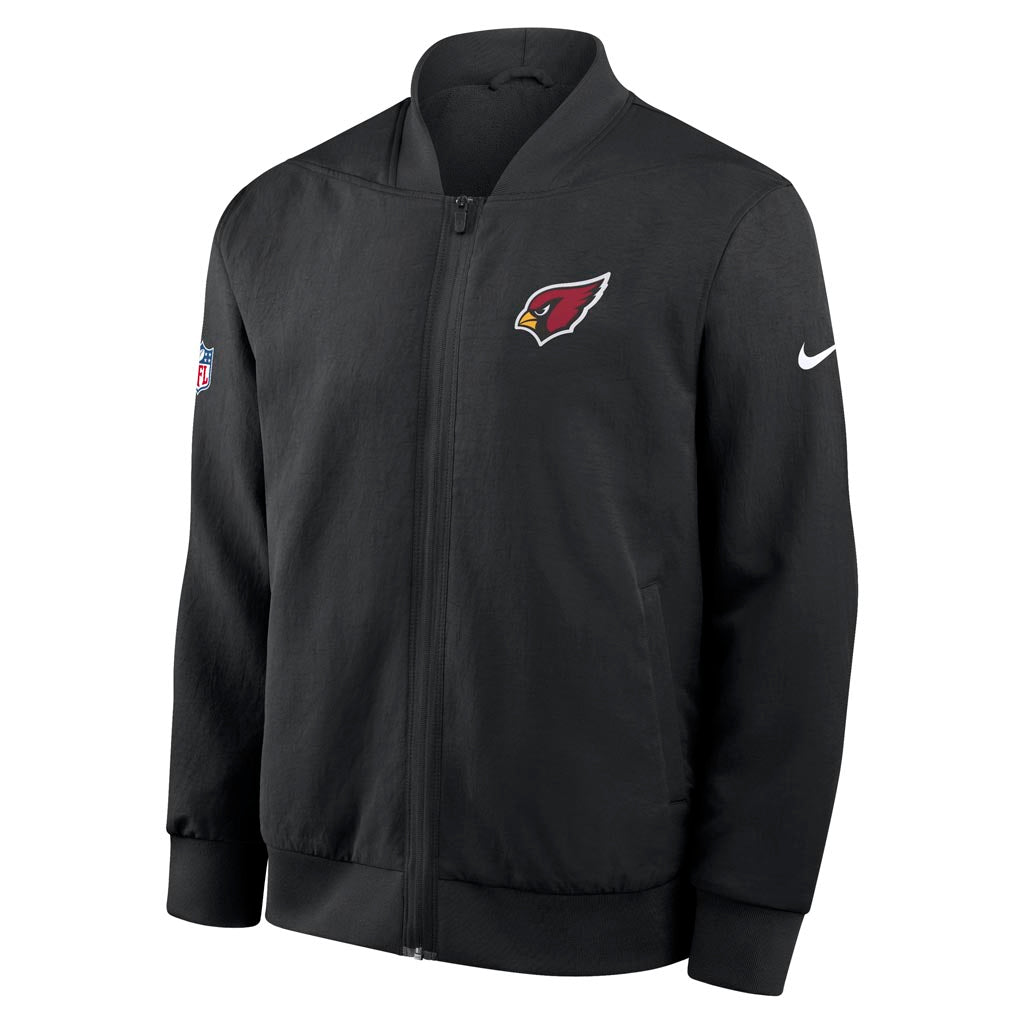 NFL Arizona Cardinals Nike 2025 Sideline Bomber Jacket - Black