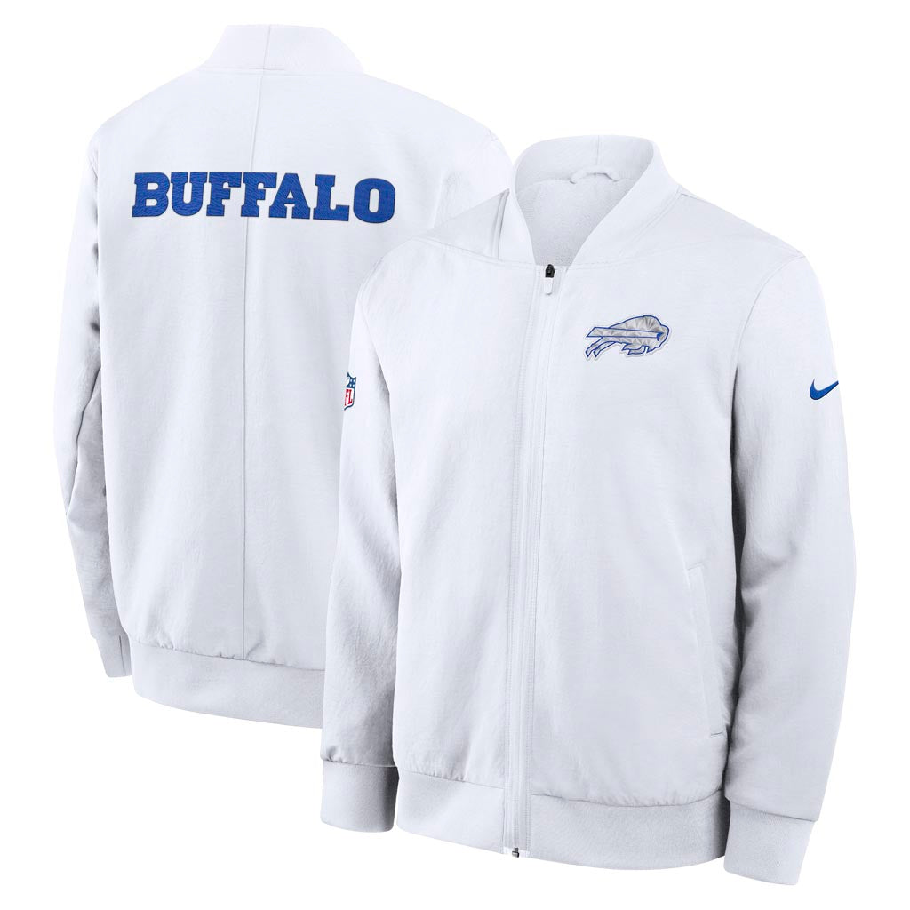 NFL Buffalo Bills Nike Rivalries Bomber Jacket - White