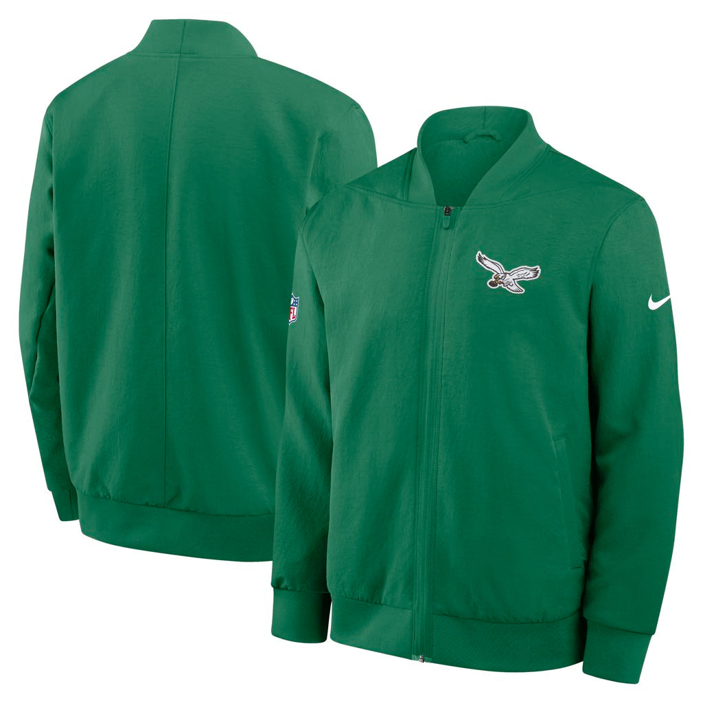 NFL Philadelphia Eagles Nike 2025 Sideline Bomber Jacket - Green