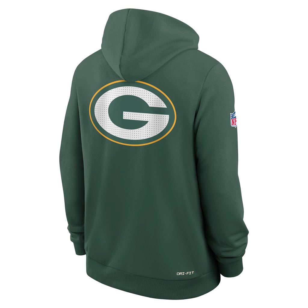 NFL Green Bay Packers Nike 2025 Sideline Full Zip Hoodie - Green
