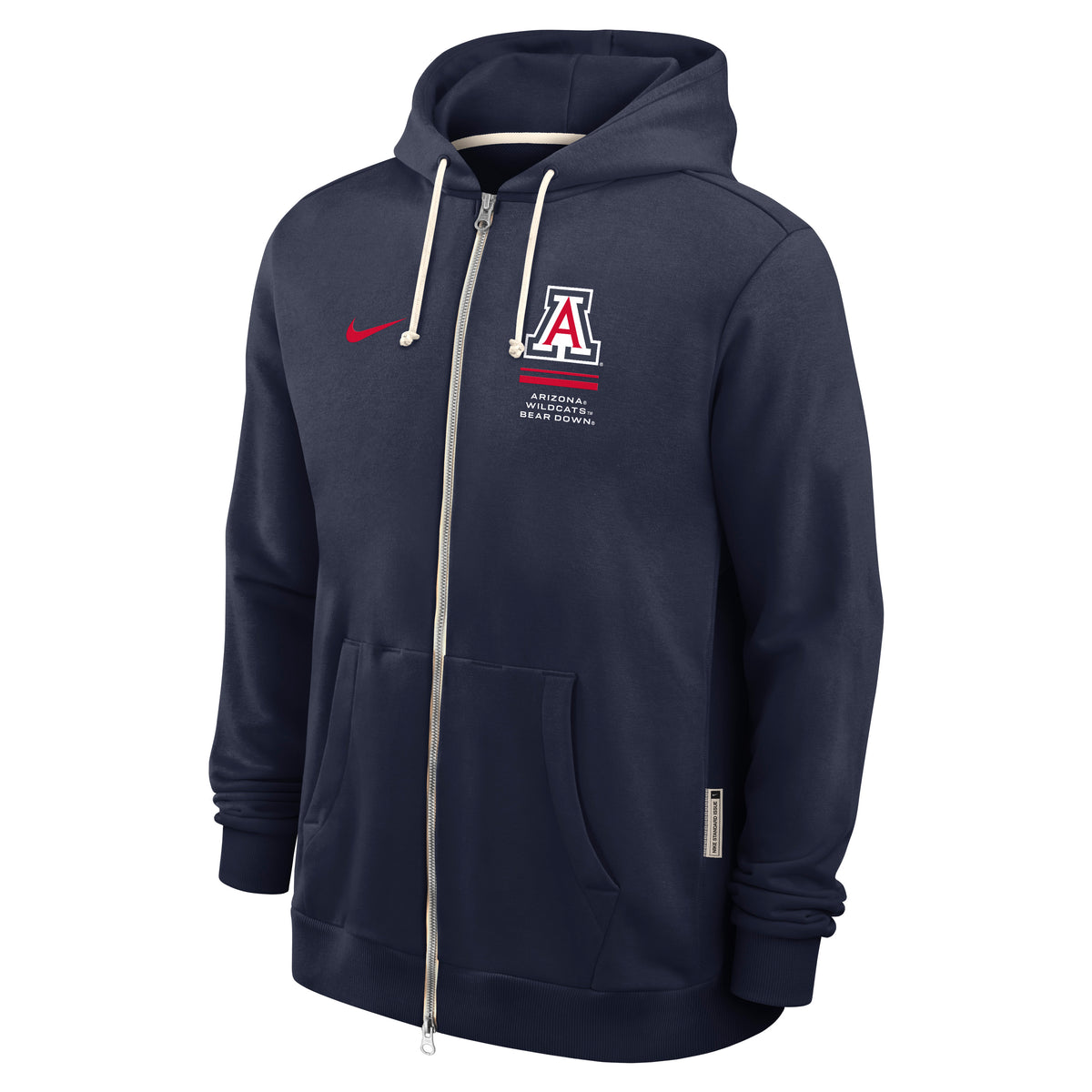 NCAA Arizona Wildcats Nike Dri-Fit Standard Issue Full Zip Hoodie- Navy