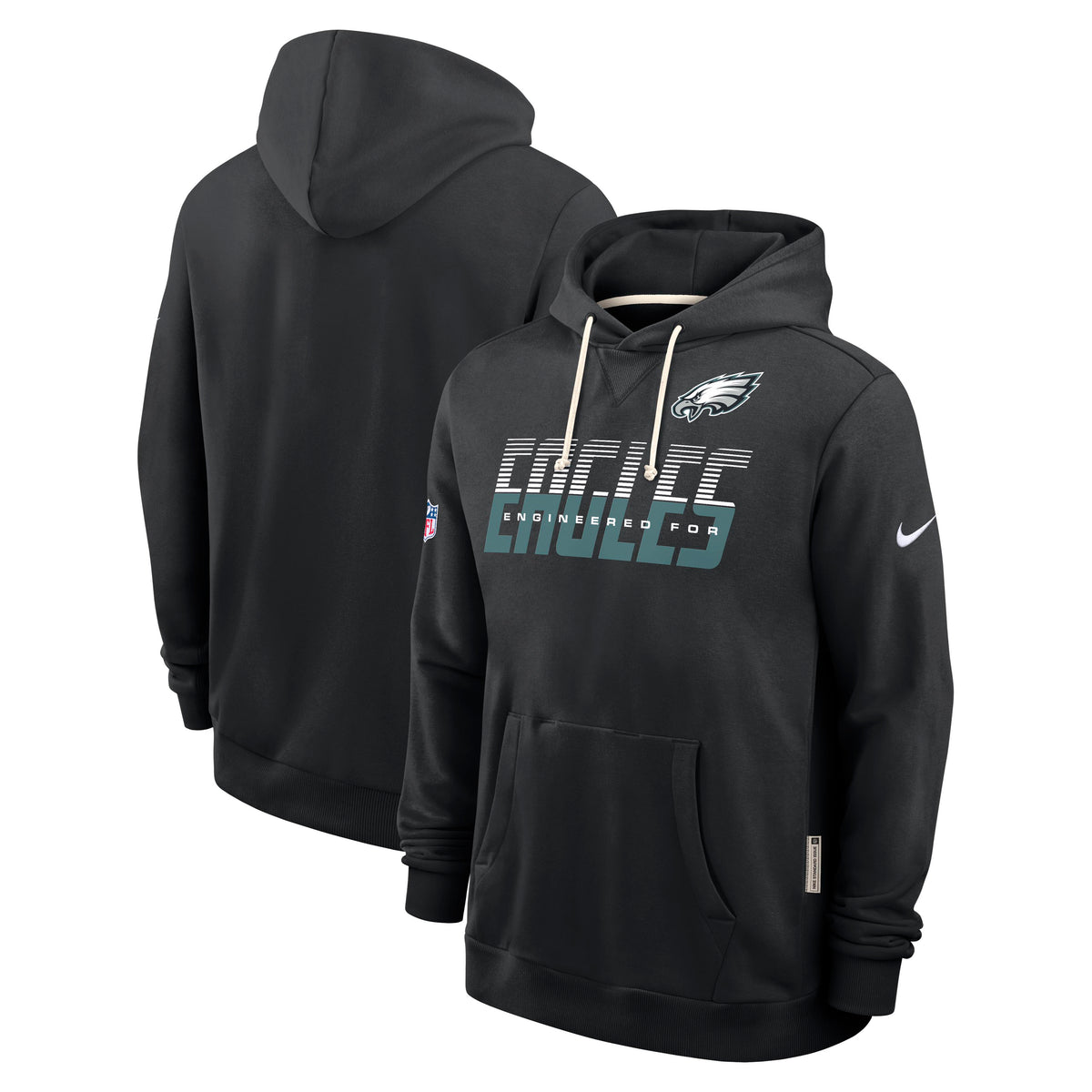 NFL Philadelphia Eagles Nike 2026 Sideline Pullover Hoodie- Black