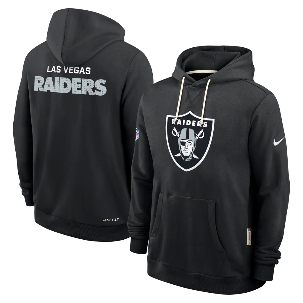 NFL Las Vegas Raiders Nike 2025 Sideline Standard Issue Pullover Hoodie - Black