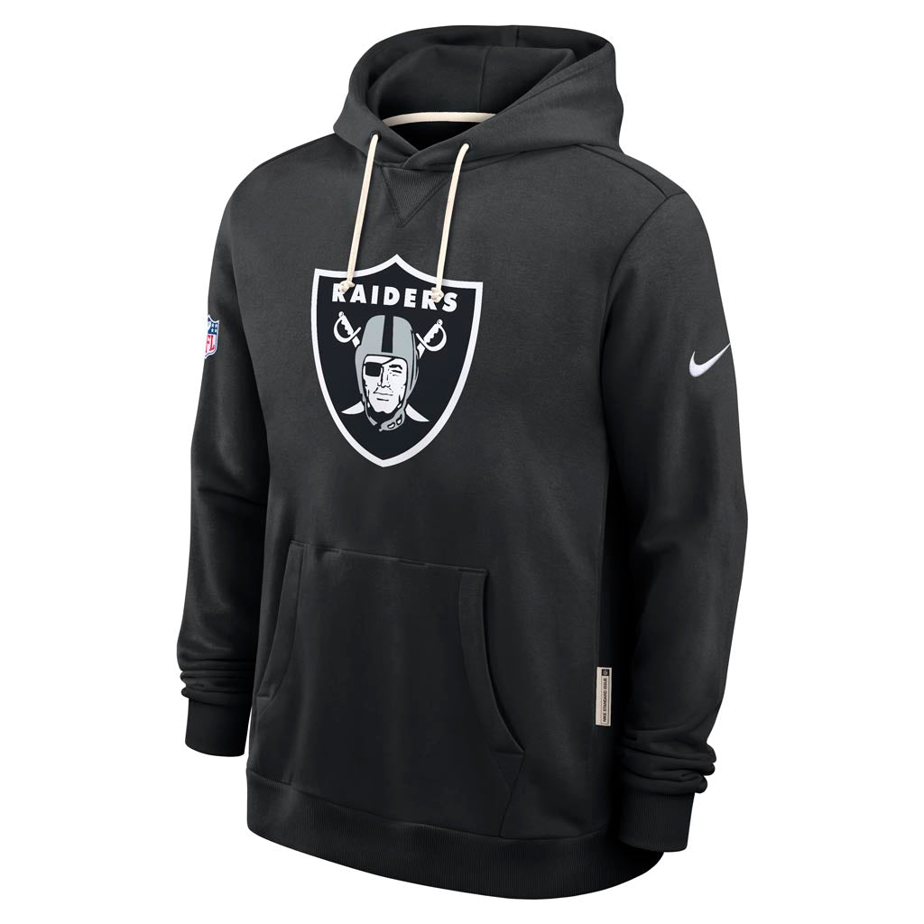 NFL Las Vegas Raiders Nike 2025 Sideline Standard Issue Pullover Hoodie - Black