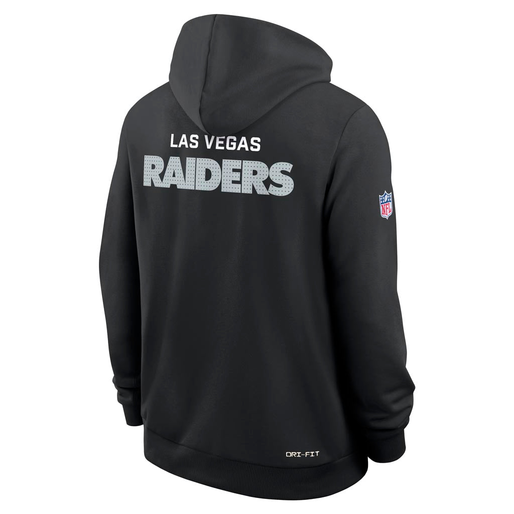 NFL Las Vegas Raiders Nike 2025 Sideline Standard Issue Pullover Hoodie - Black