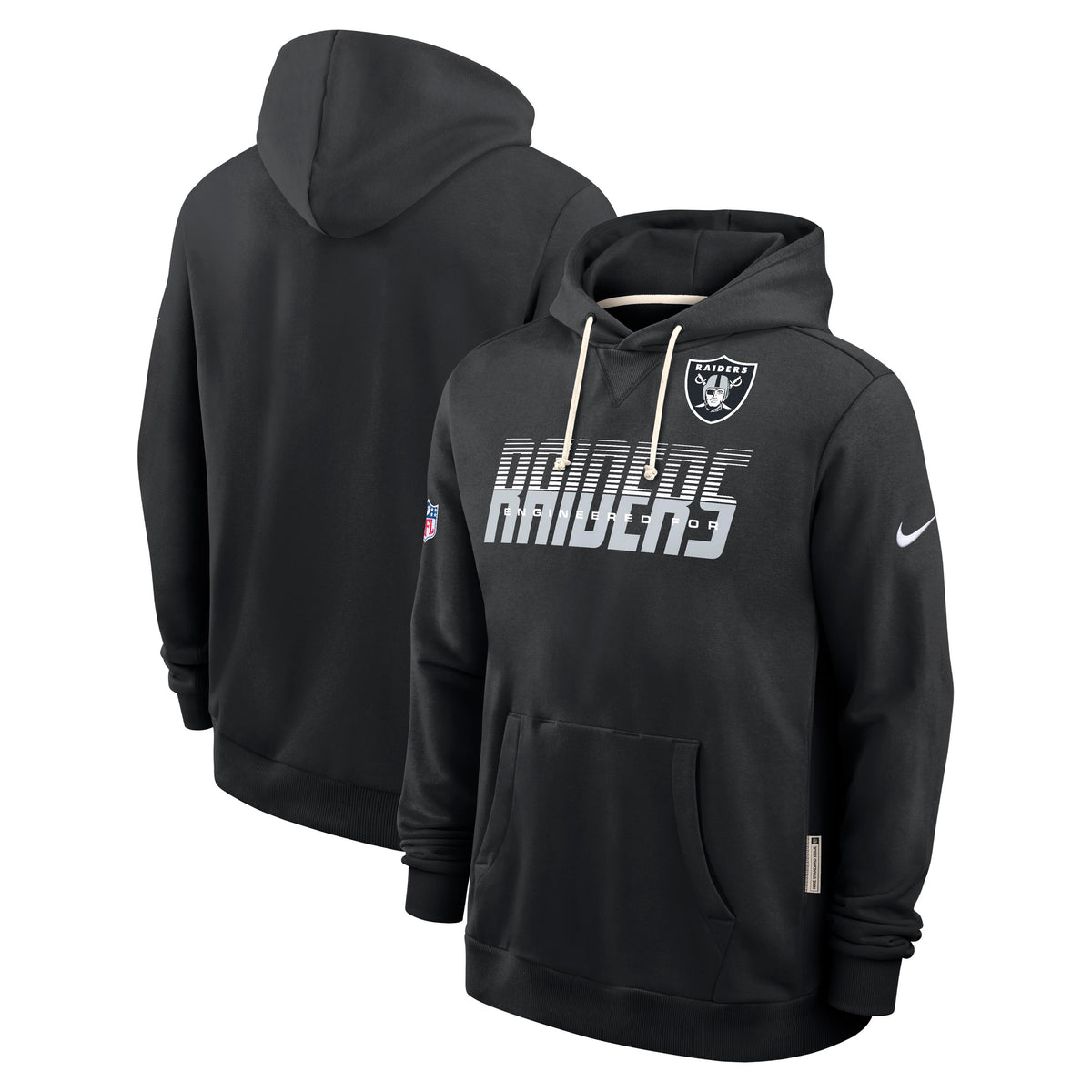 NFL Las Vegas Raiders Nike 2026 Sideline Pullover Hoodie- Black