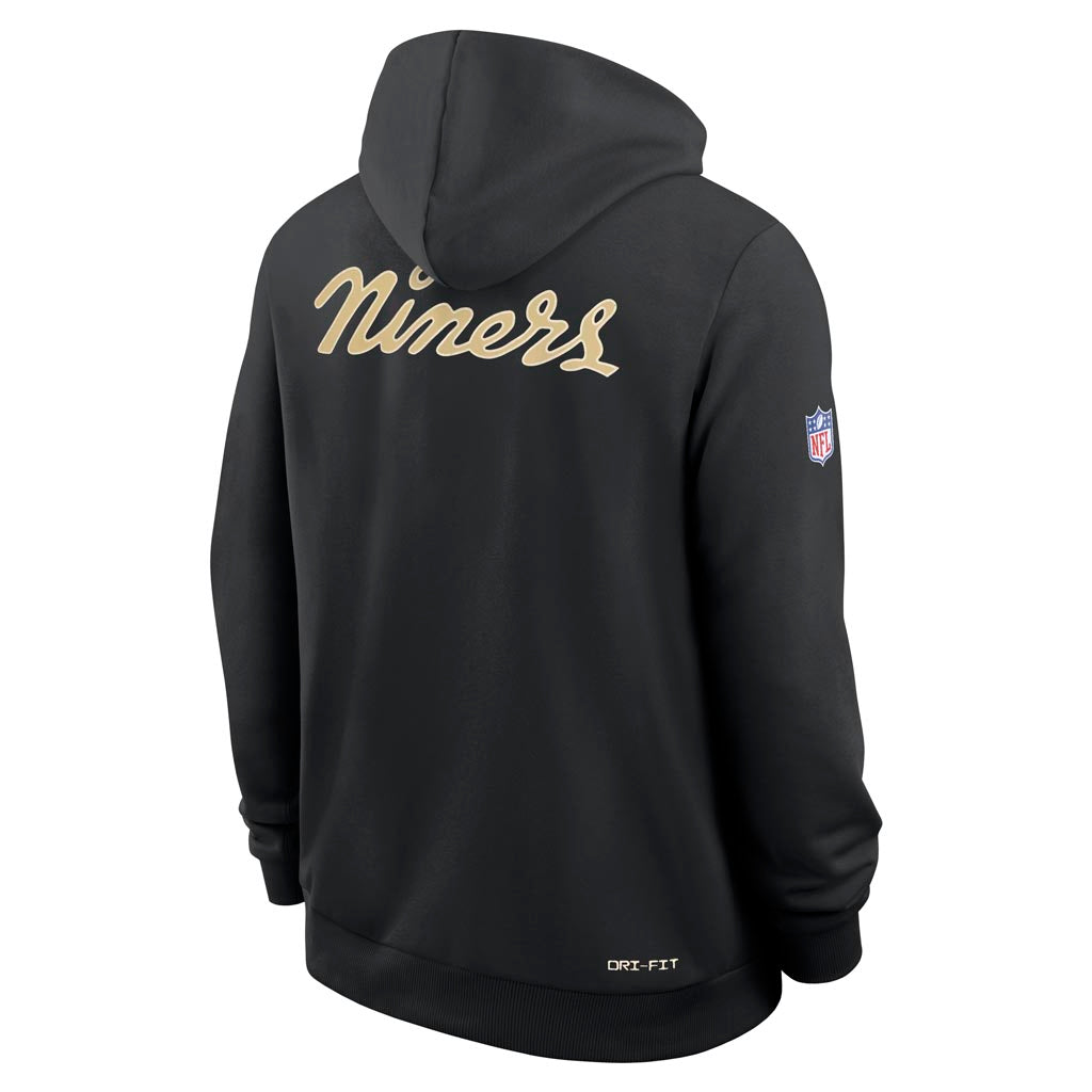 NFL San Francisco 49ers Nike Rivalries Sideline Pullover Hoodie - Black