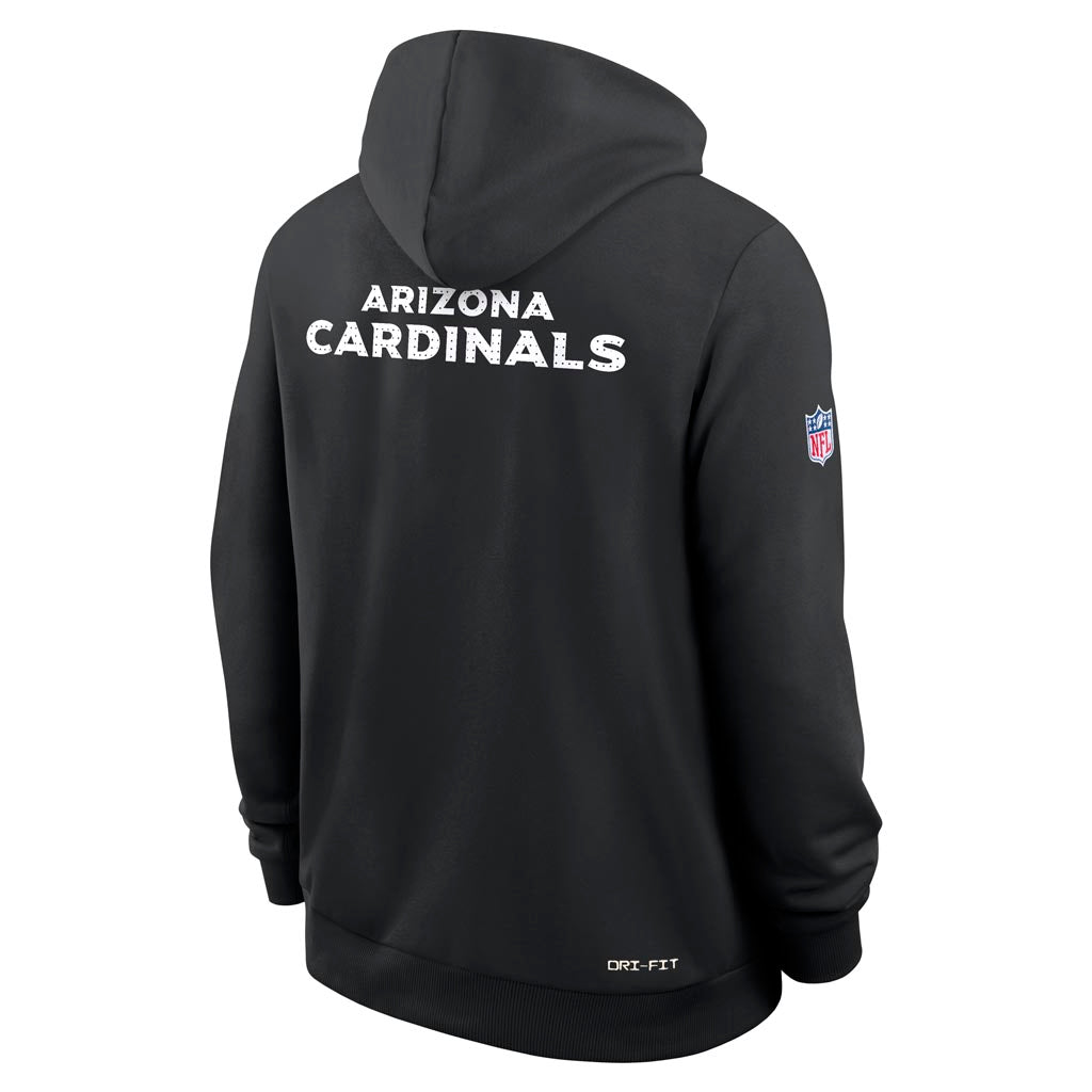 NFL Arizona Cardinals Nike 2025 Sideline Standard Issue Pullover Hoodie - Black