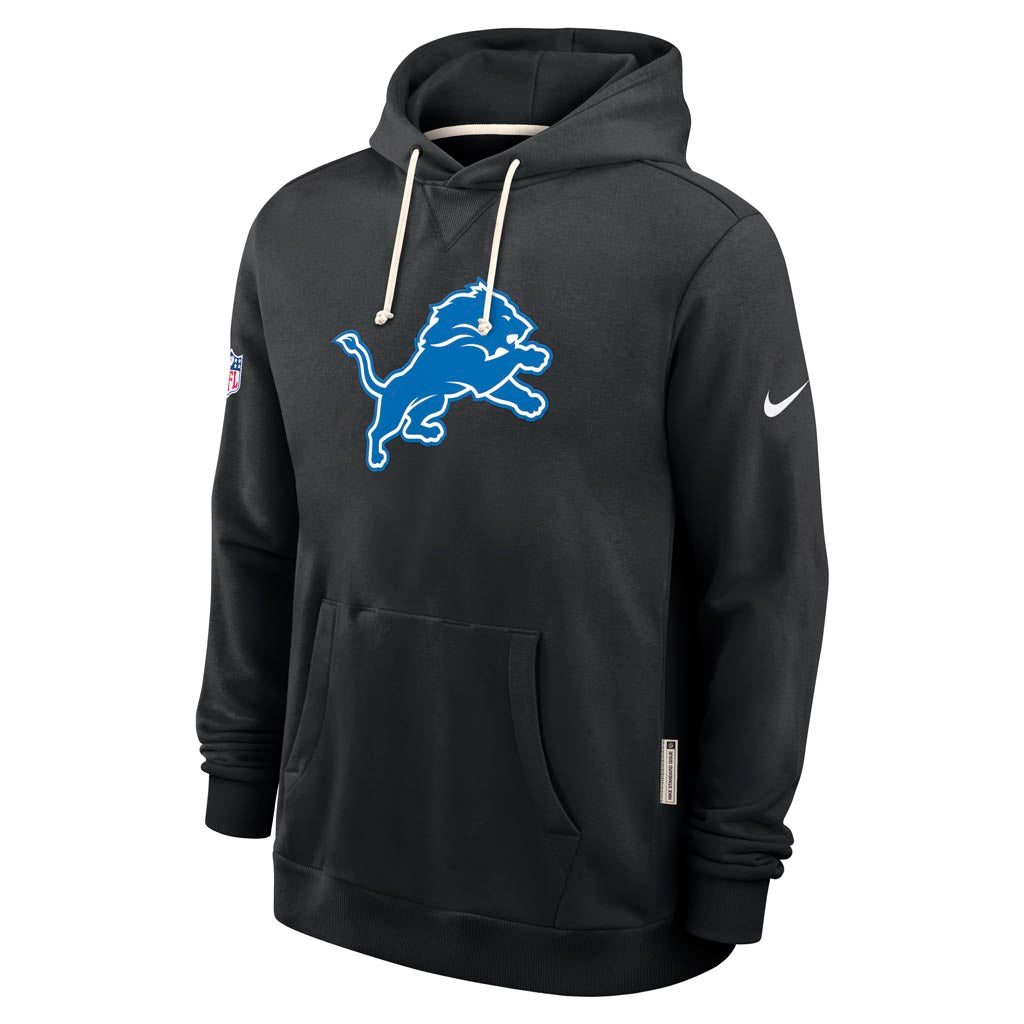 NFL Detroit Lions Nike 2025 Sideline Standard Issue Pullover Hoodie - Black