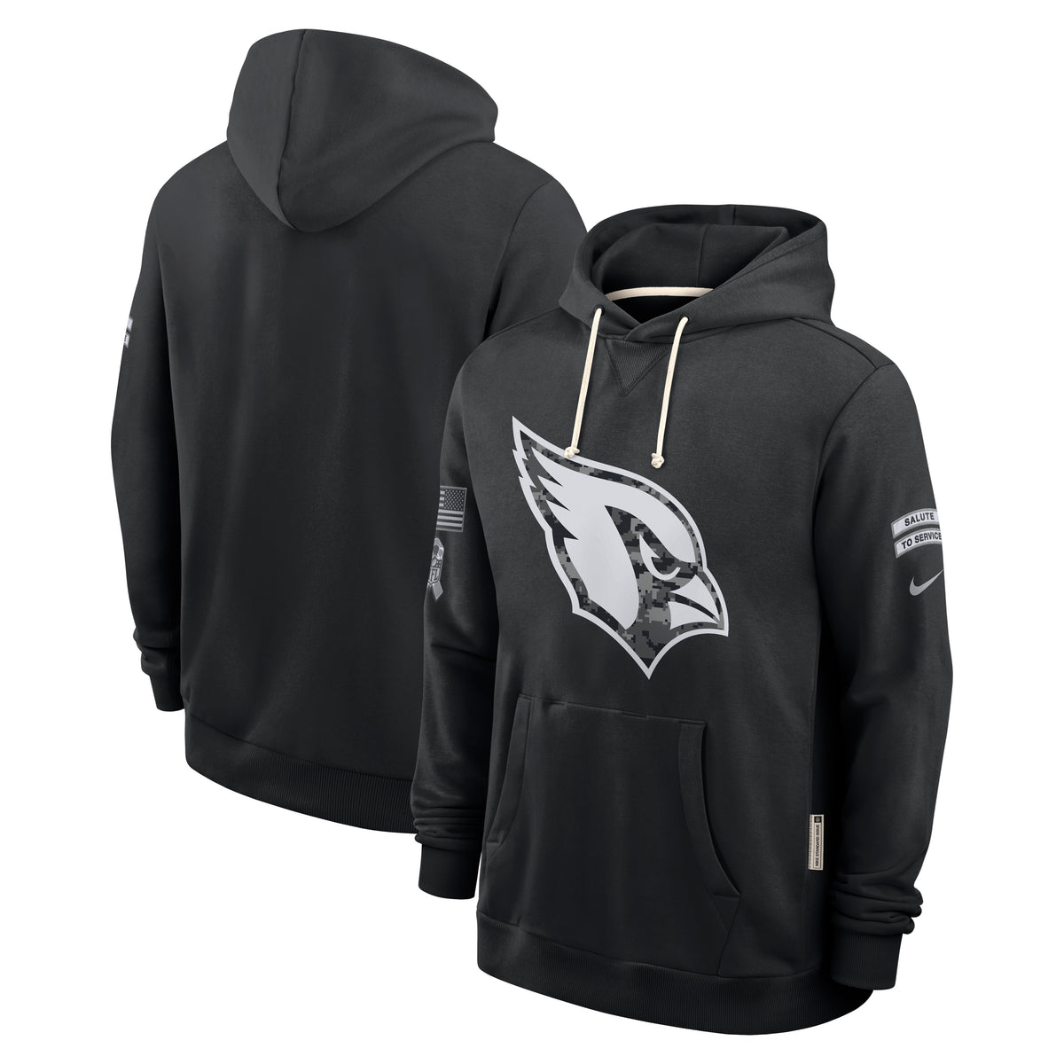NFL Arizona Cardinals Nike 2026 Salute to Service Hoodie- Black