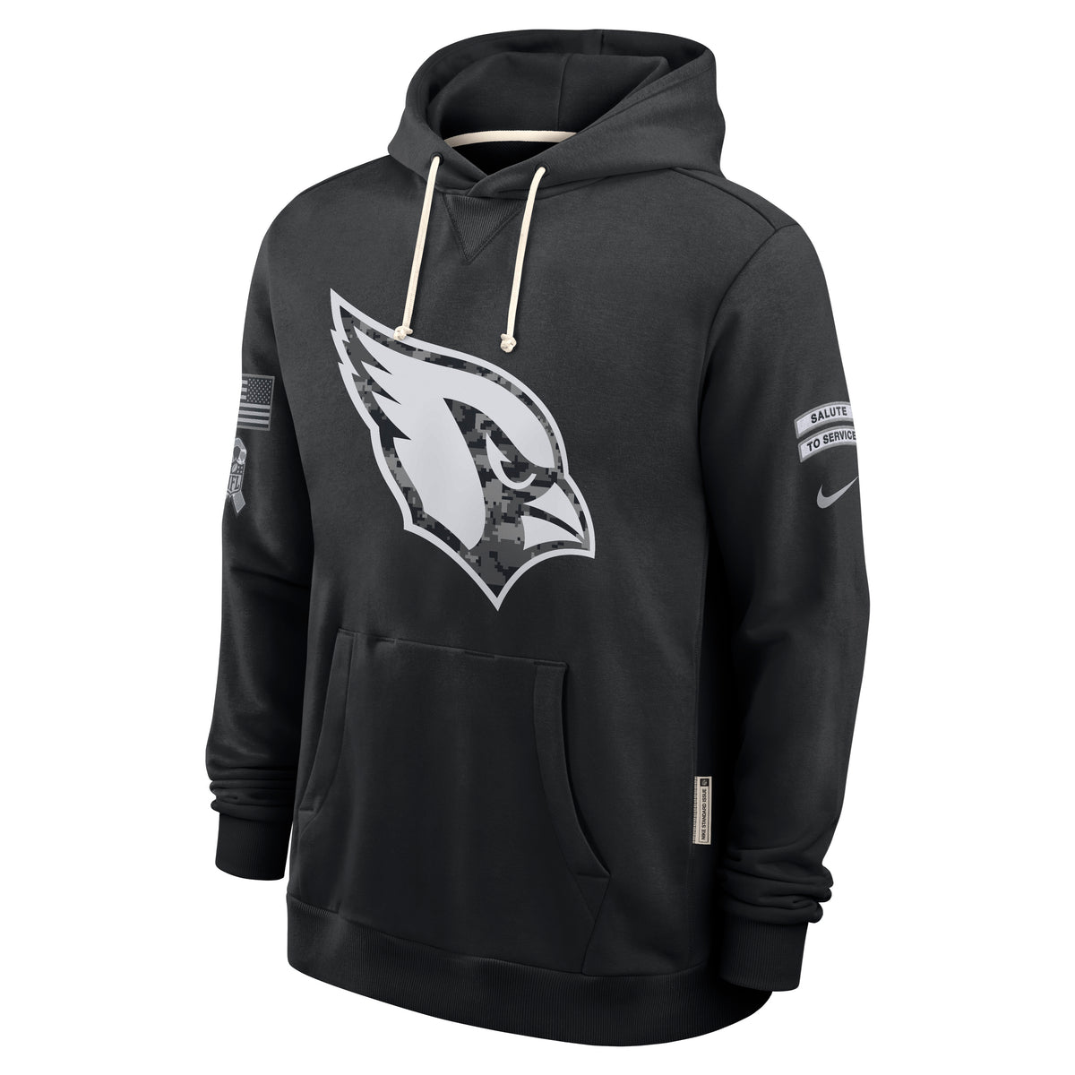 NFL Arizona Cardinals Nike 2026 Salute to Service Hoodie- Black