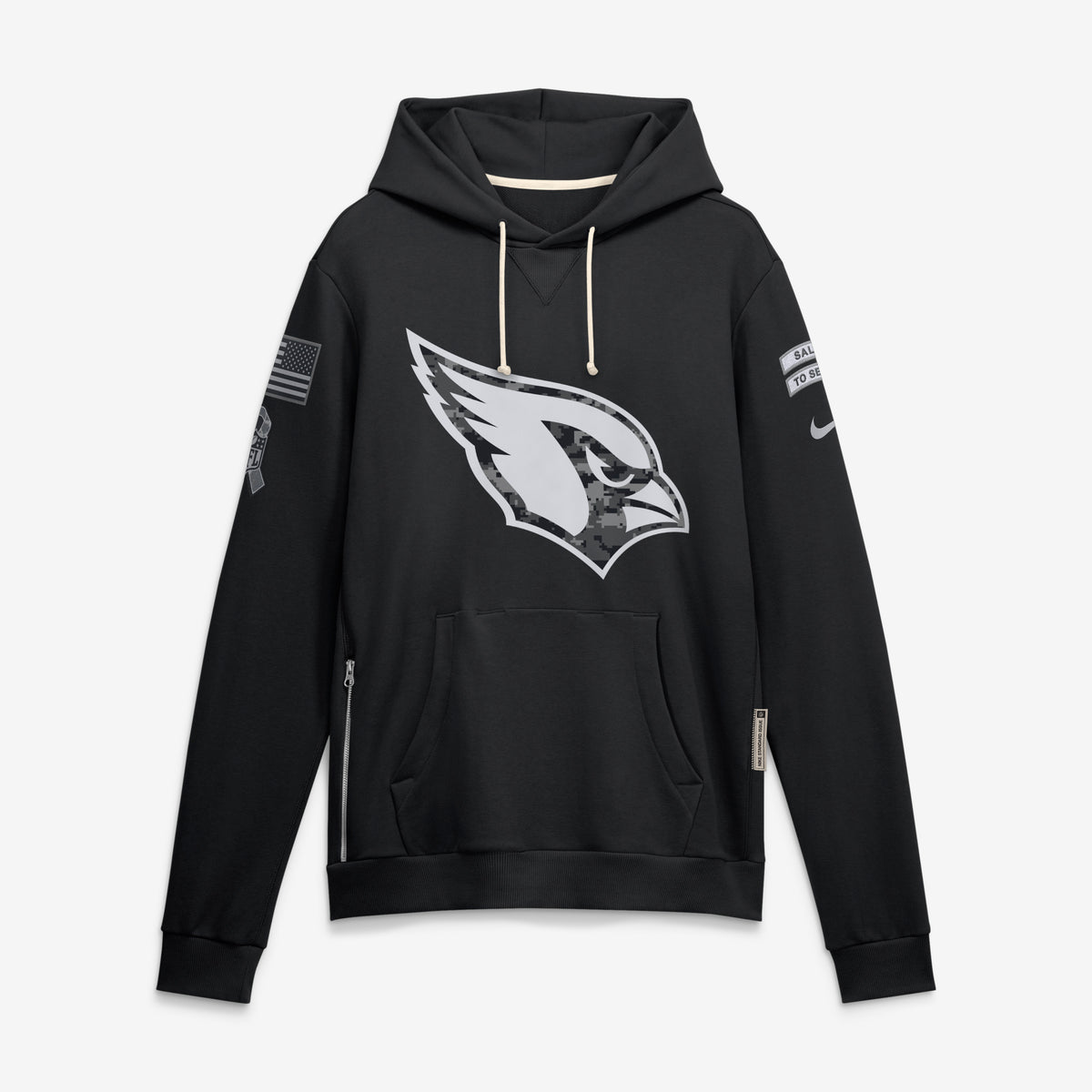 NFL Arizona Cardinals Nike 2026 Salute to Service Hoodie- Black