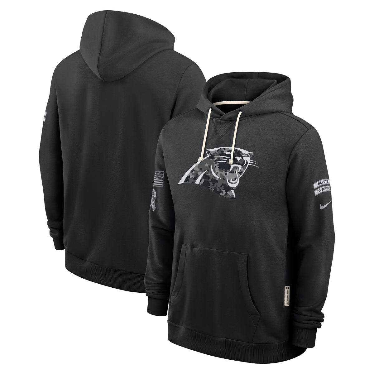 NFL Carolina Panthers Nike 2026 Salute to Service Hoodie- Black
