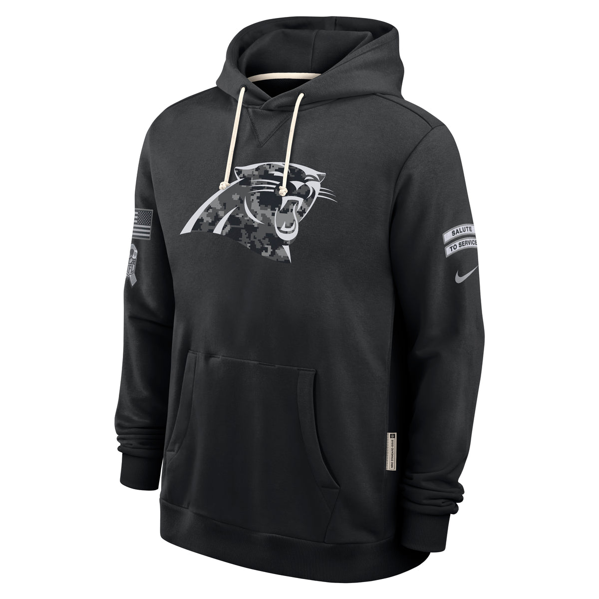 NFL Carolina Panthers Nike 2026 Salute to Service Hoodie- Black
