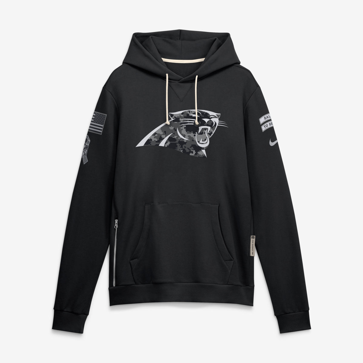 NFL Carolina Panthers Nike 2026 Salute to Service Hoodie- Black