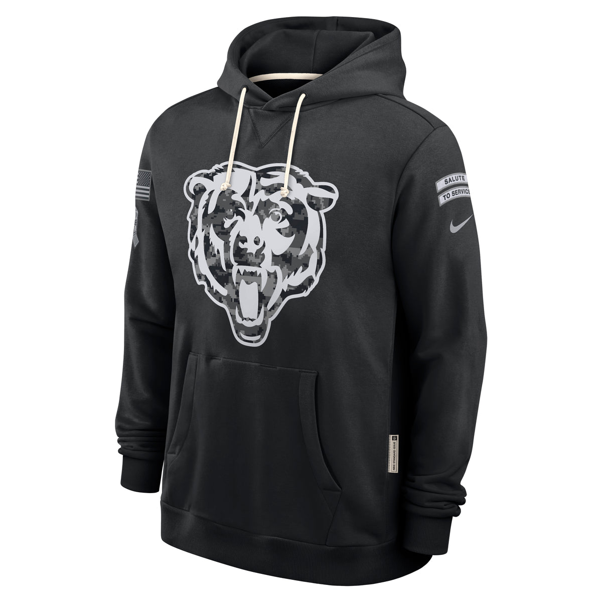 NFL Chicago Bears Nike 2026 Salute to Service Hoodie- Black