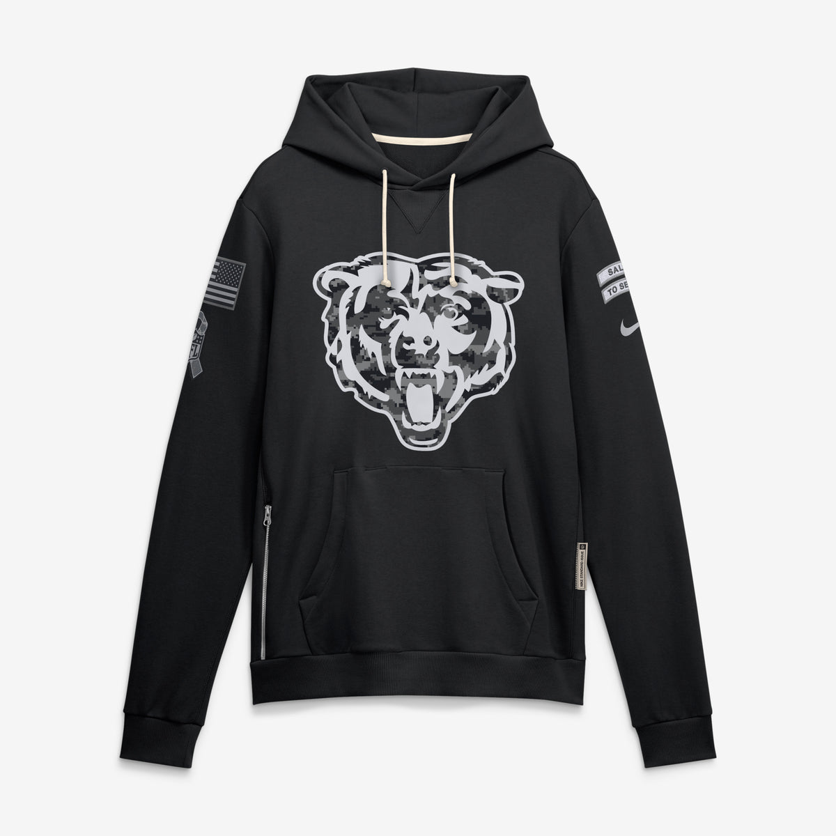 NFL Chicago Bears Nike 2026 Salute to Service Hoodie- Black