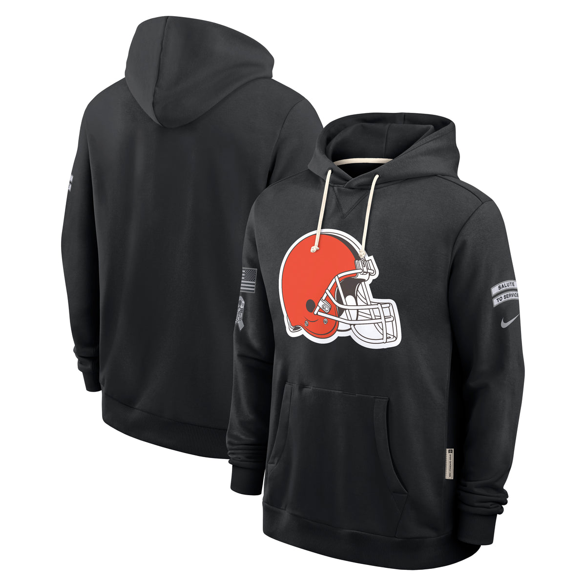NFL Cleveland Browns Nike 2026 Salute to Service Hoodie- Black