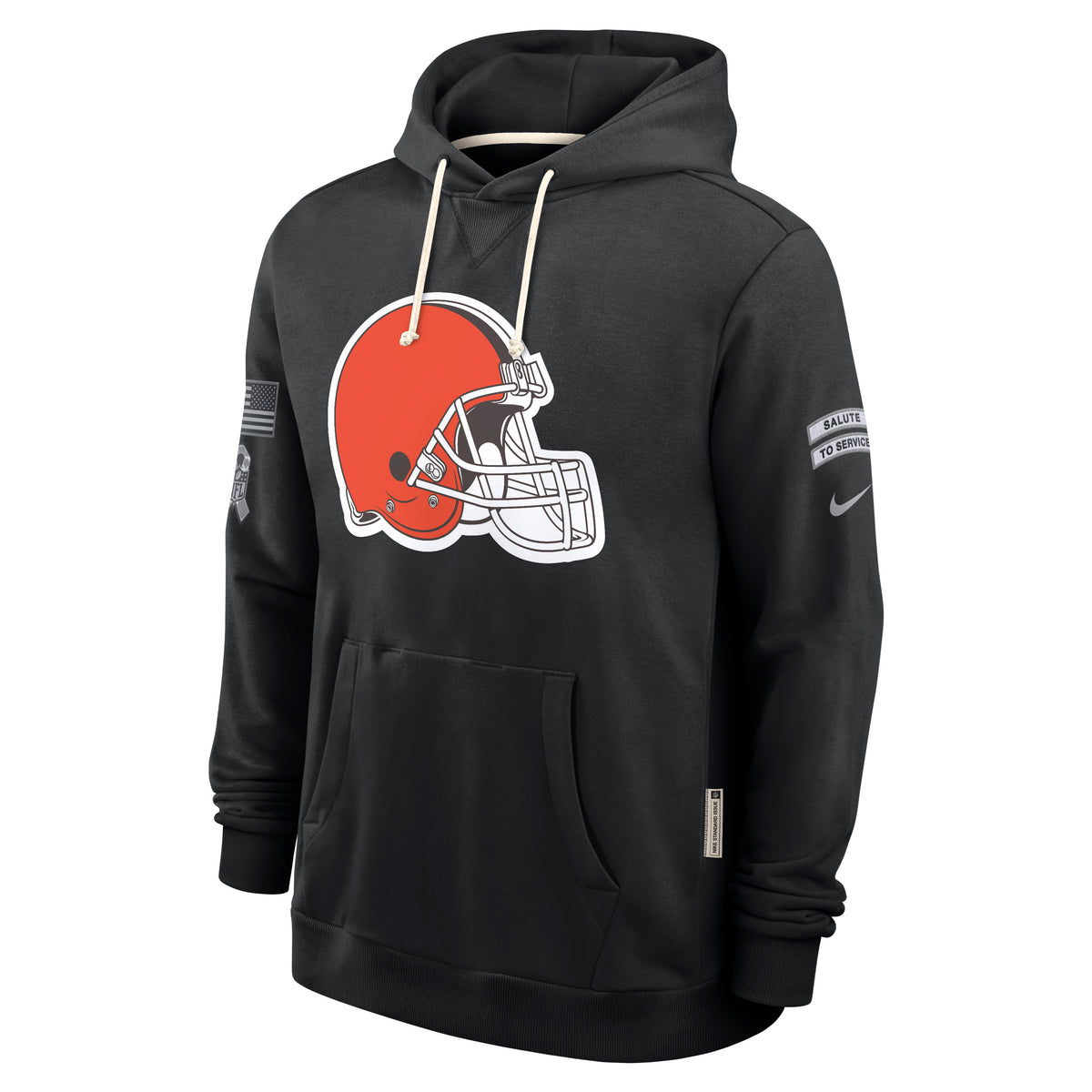 NFL Cleveland Browns Nike 2026 Salute to Service Hoodie- Black