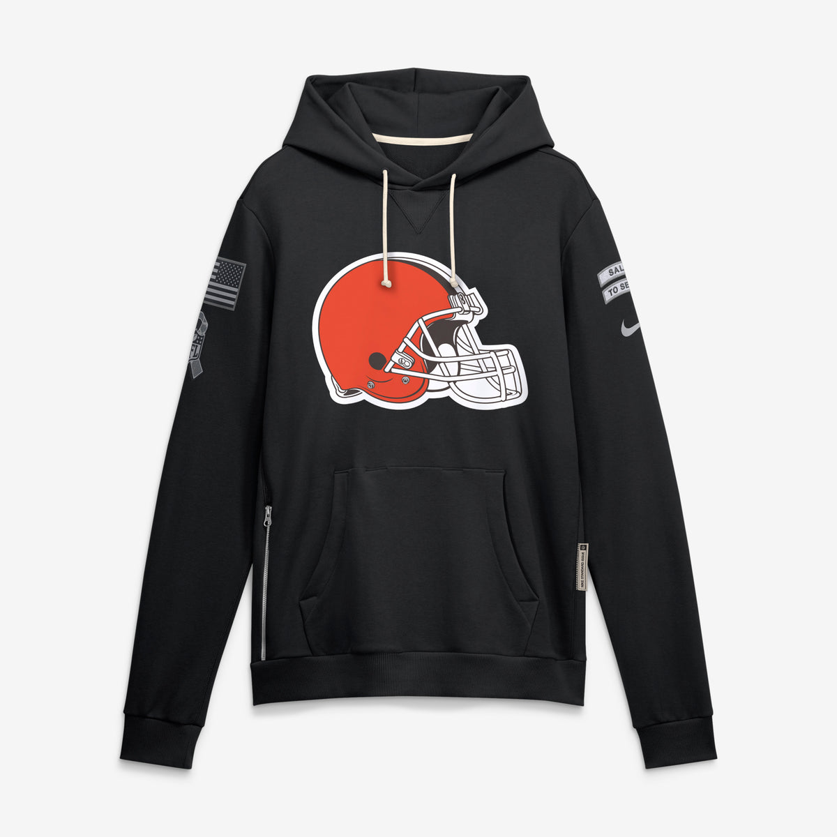 NFL Cleveland Browns Nike 2026 Salute to Service Hoodie- Black