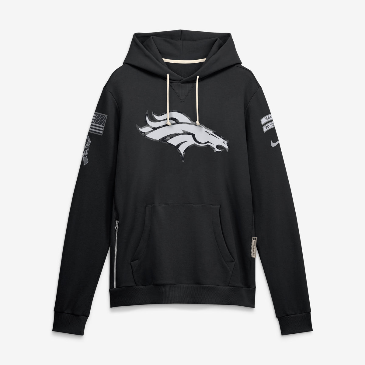 NFL Denver Broncos Nike 2026 Salute to Service Hoodie- Black
