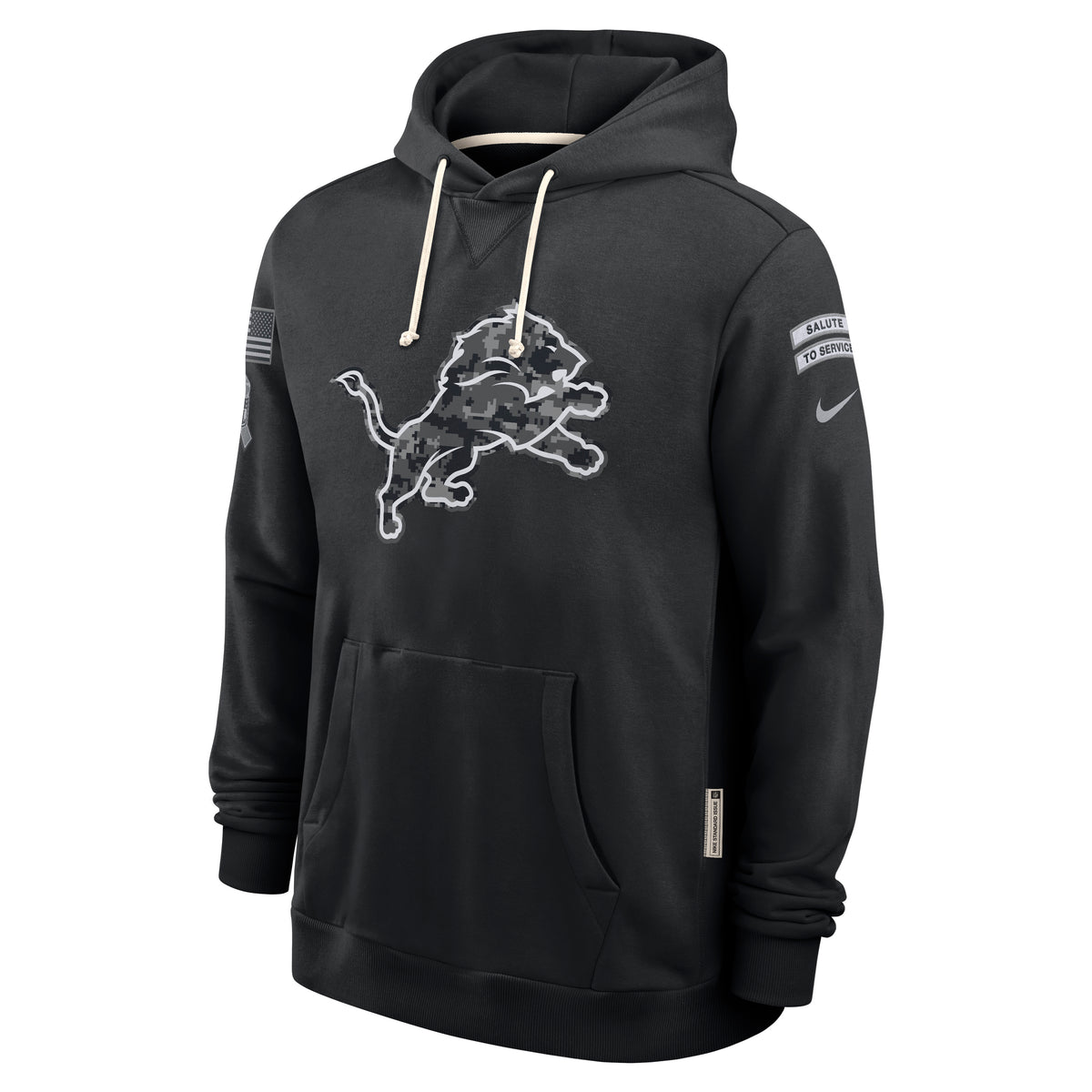 NFL Detroit Lions Nike 2026 Salute to Service Hoodie- Black