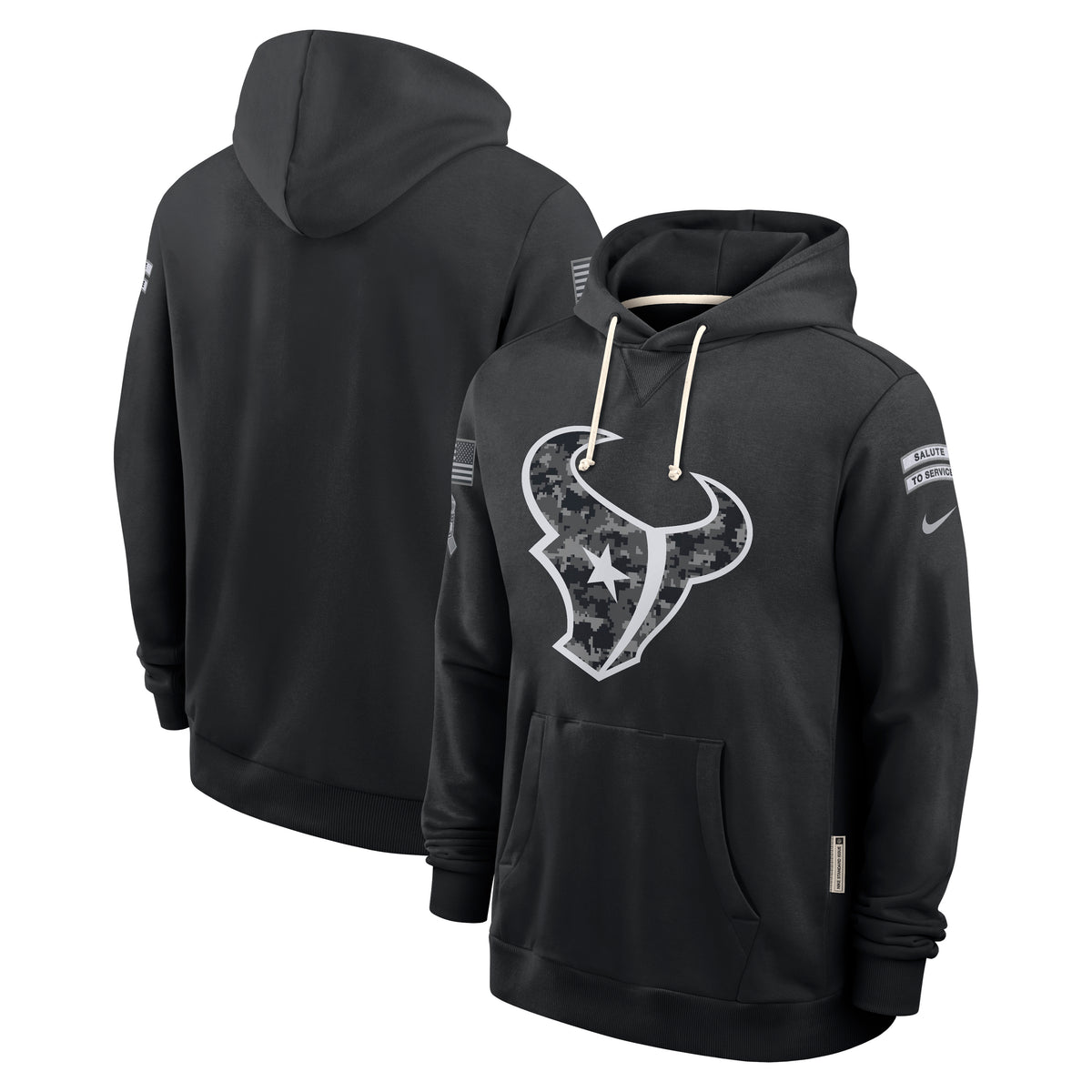NFL Houston Texans Nike 2026 Salute to Service Hoodie- Black