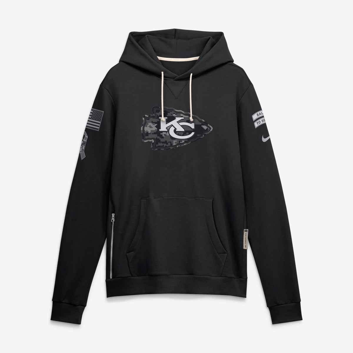 NFL Kansas City Chiefs Nike 2026 Salute to Service Hoodie- Black