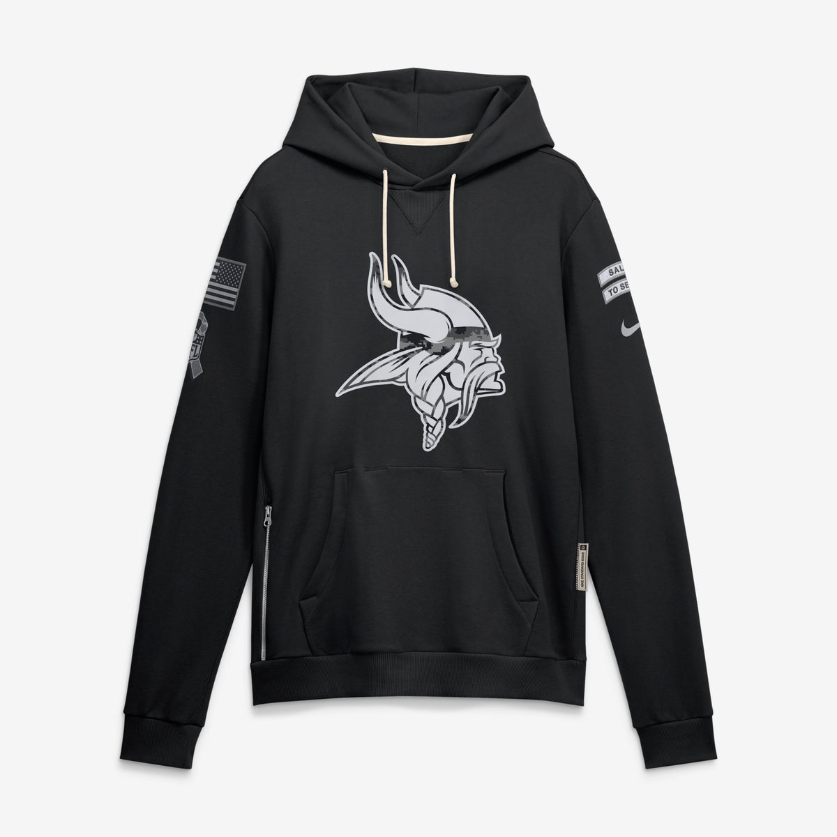 NFL Minnesota Vikings Nike 2026 Salute to Service Hoodie- Black
