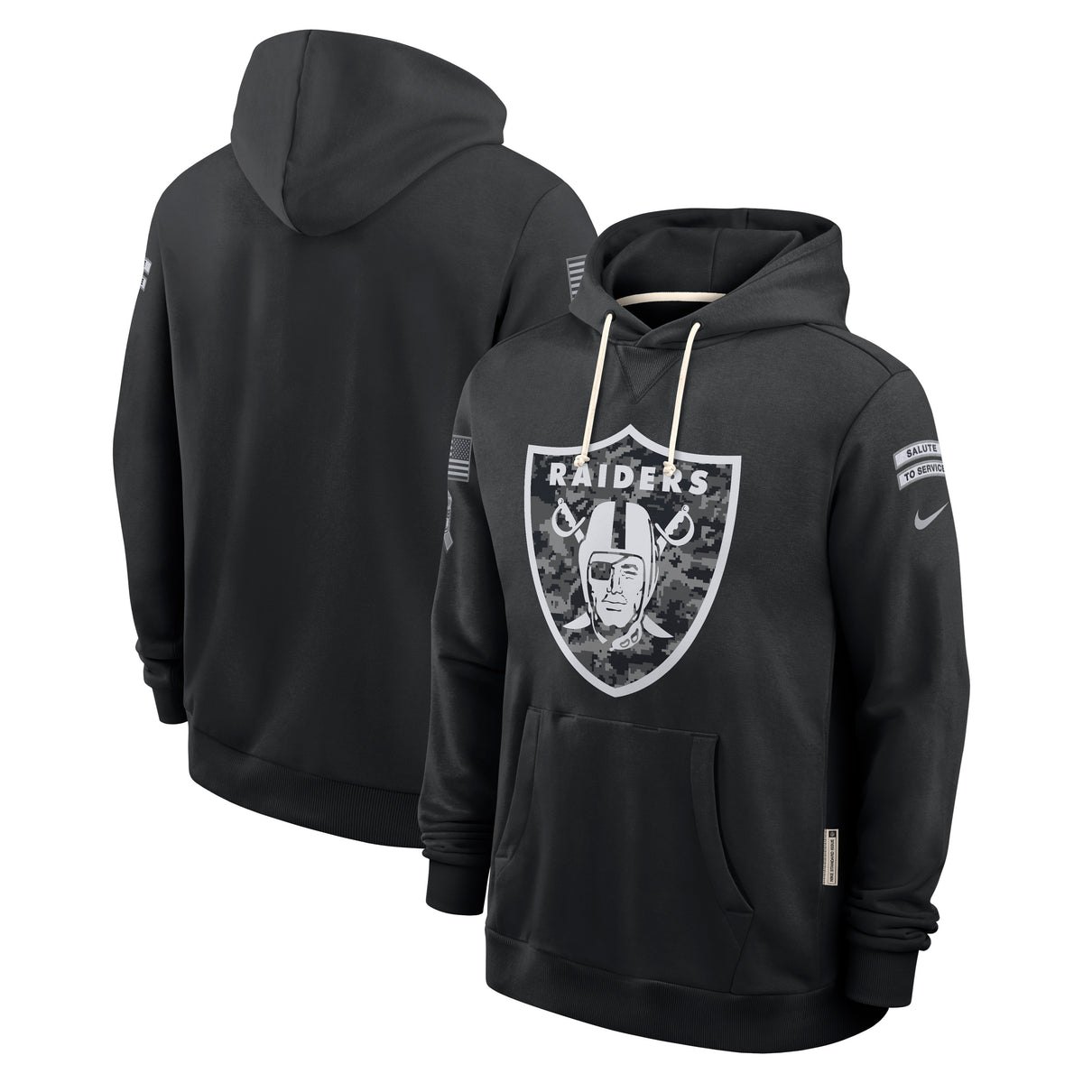 NFL Las Vegas Raiders Nike 2026 Salute to Service Hoodie- Black