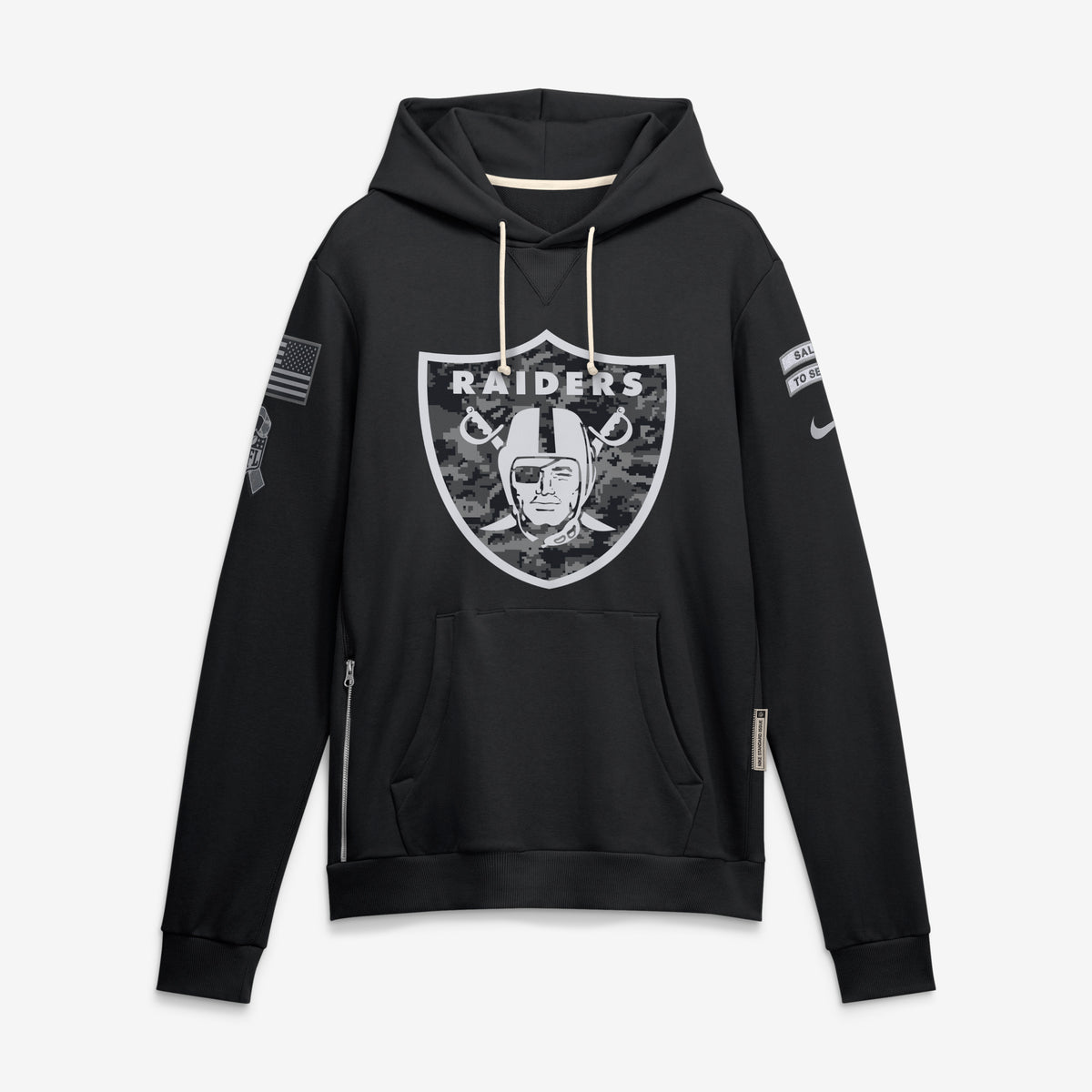 NFL Las Vegas Raiders Nike 2026 Salute to Service Hoodie- Black