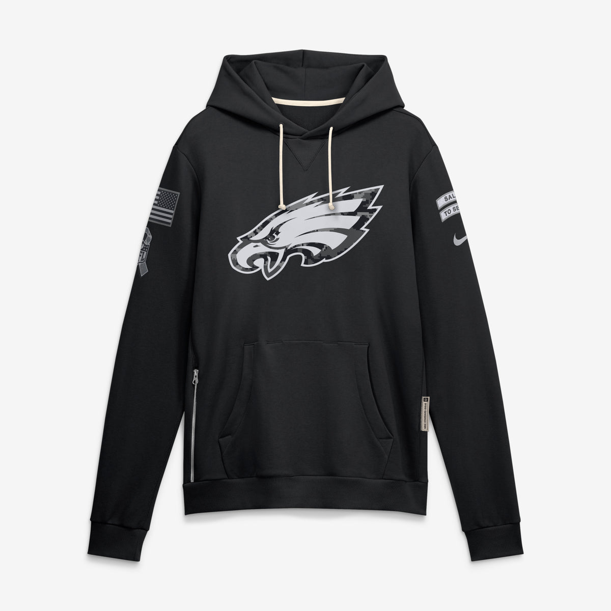 NFL Philadelphia Eagles Nike 2026 Salute to Service Hoodie- Black