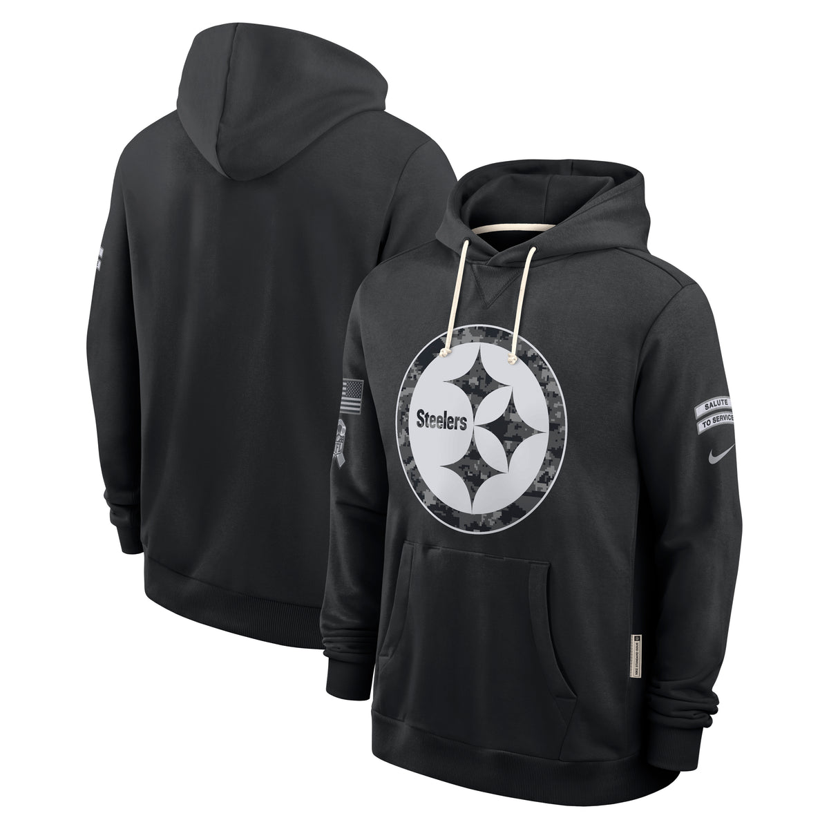 NFL Pittsburgh Steelers Nike 2026 Salute to Service Hoodie- Black