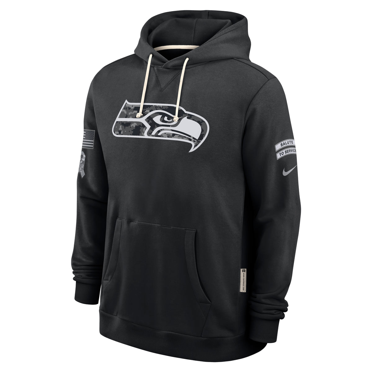 NFL Seattle Seahawks Nike 2026 Salute to Service Hoodie- Black