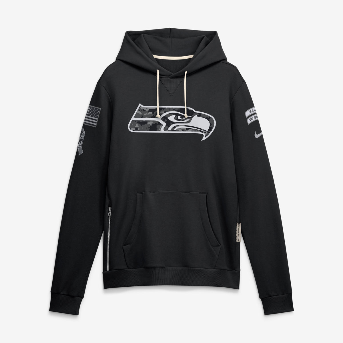 NFL Seattle Seahawks Nike 2026 Salute to Service Hoodie- Black