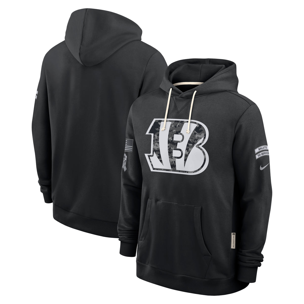NFL Cincinnati Bengals Nike 2026 Salute to Service Hoodie- Black