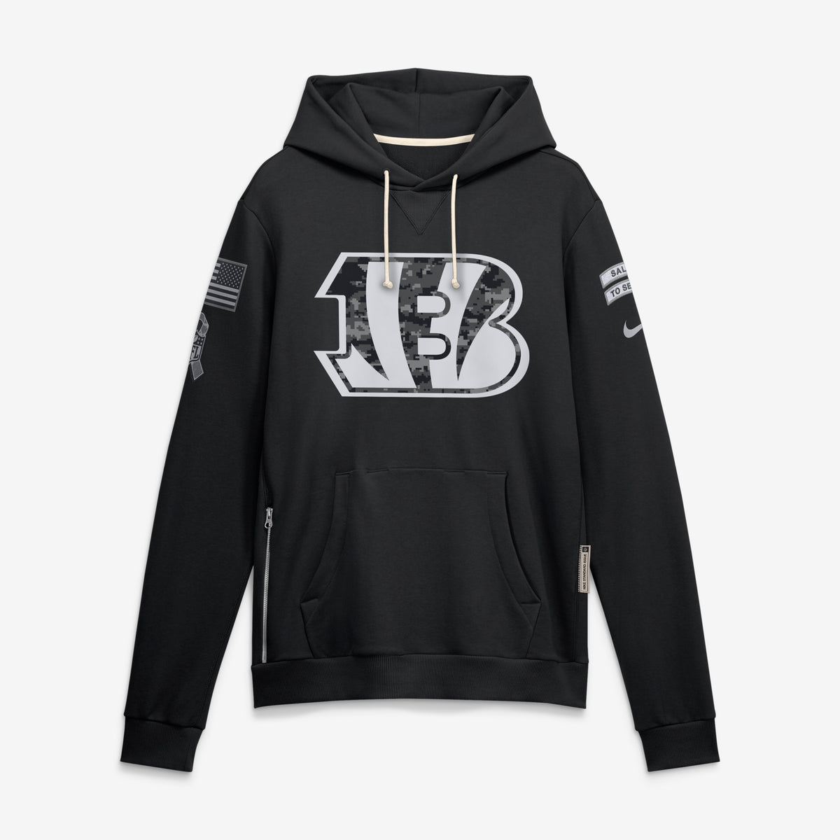 NFL Cincinnati Bengals Nike 2026 Salute to Service Hoodie- Black