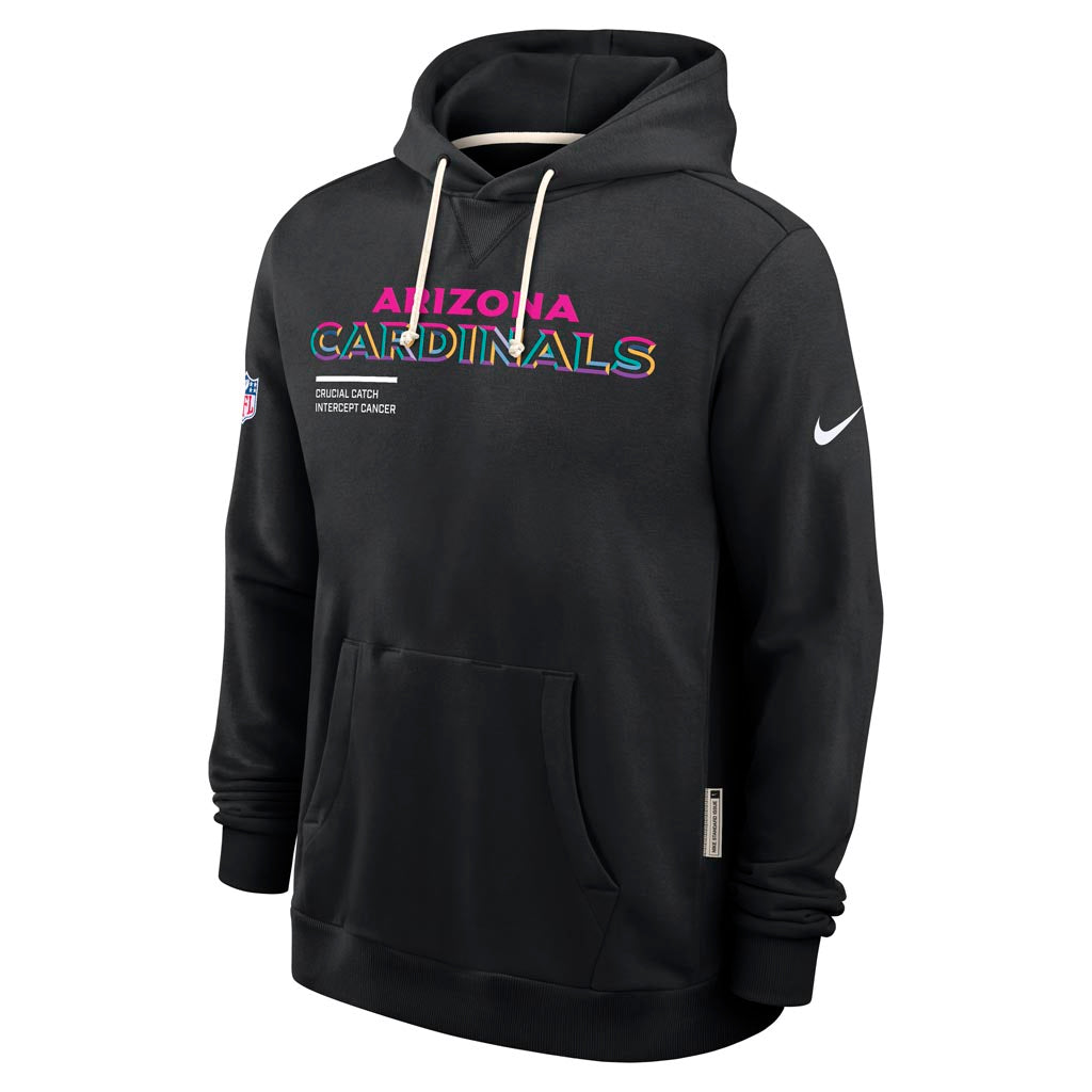 NFL Arizona Cardinals Nike 2025 Crucial Catch Pullover Hoodie - Black