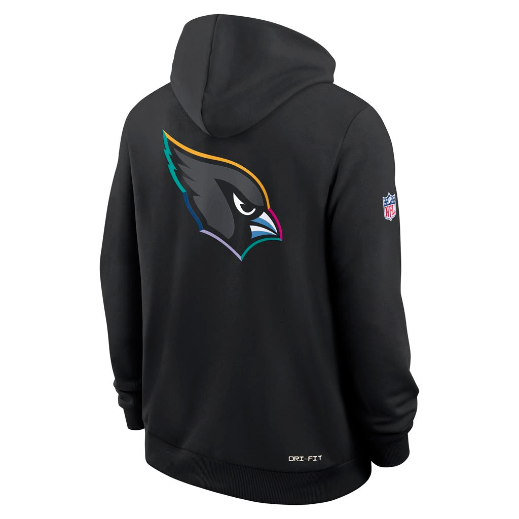 NFL Arizona Cardinals Nike 2025 Crucial Catch Pullover Hoodie - Black