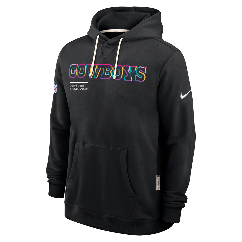 NFL Dallas Cowboys Nike 2025 Crucial Catch Pullover Hoodie - Black