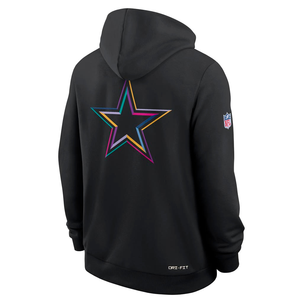 NFL Dallas Cowboys Nike 2025 Crucial Catch Pullover Hoodie - Black