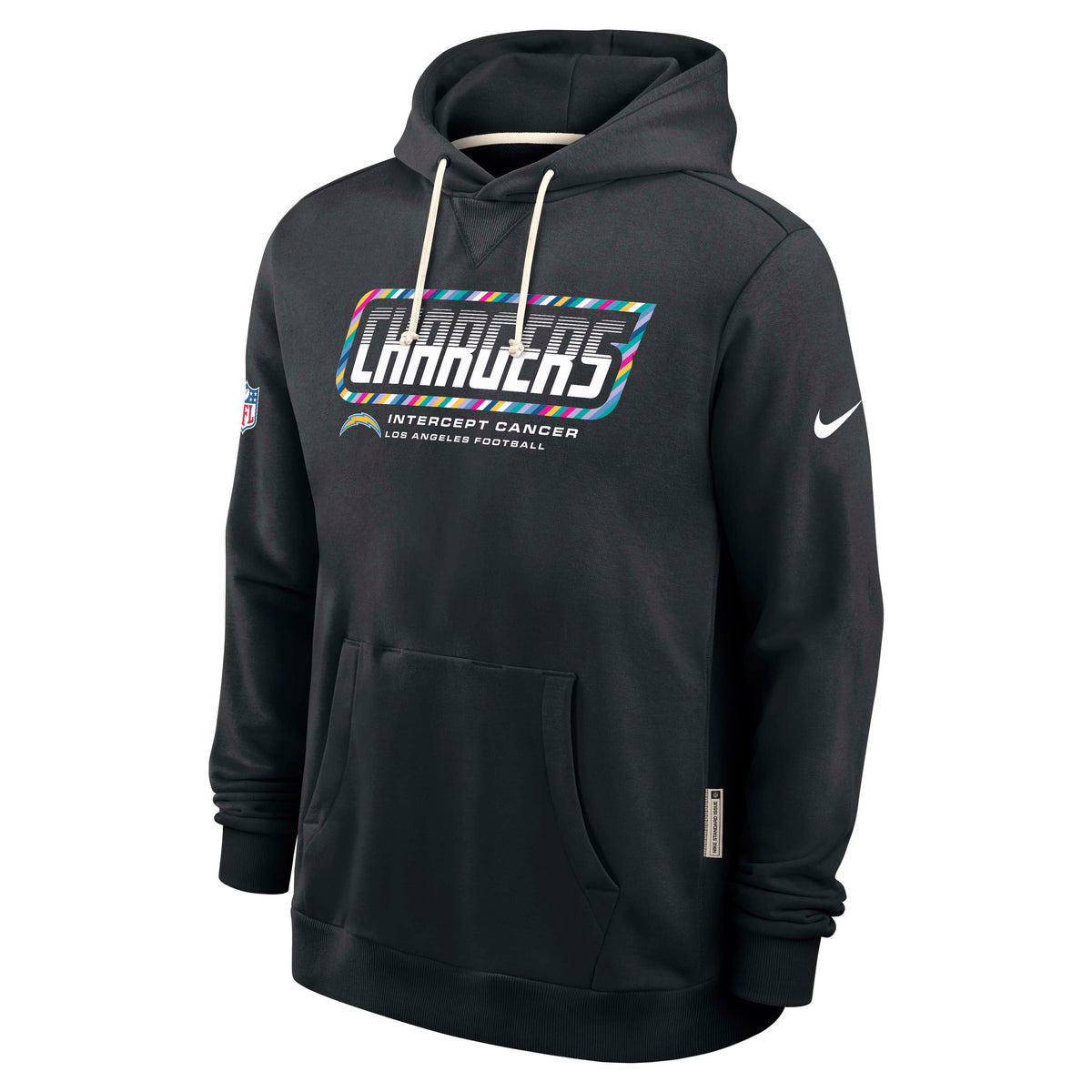 NFL Los Angeles Chargers Nike 2026 Crucial Catch Sideline Pullover Hoodie- Black