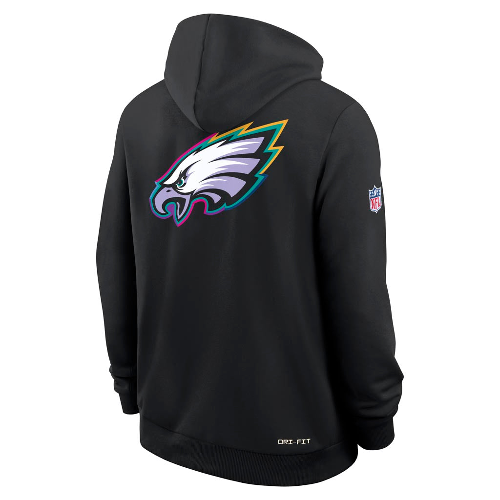 NFL Philadelphia Eagles Nike 2025 Crucial Catch Pullover Hoodie - Black