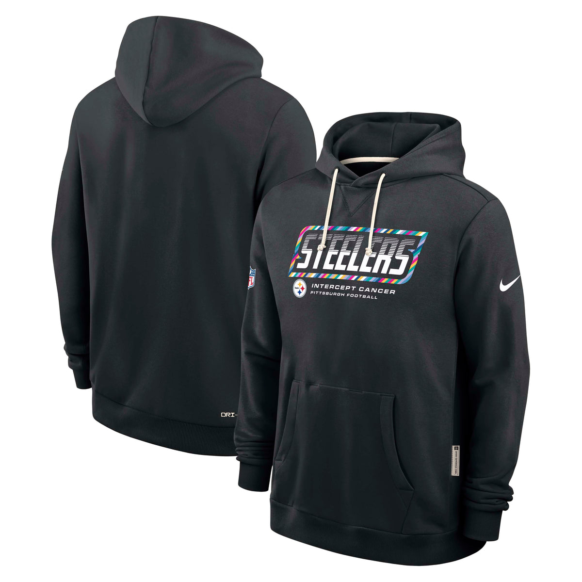 NFL Pittsburgh Steelers Nike 2026 Crucial Catch Sideline Pullover Hoodie- Black