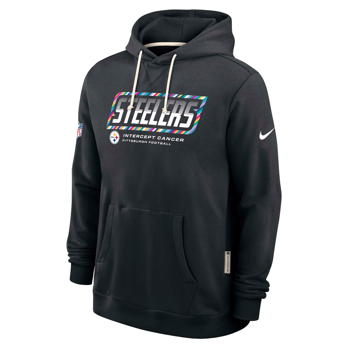 NFL Pittsburgh Steelers Nike 2026 Crucial Catch Sideline Pullover Hoodie- Black